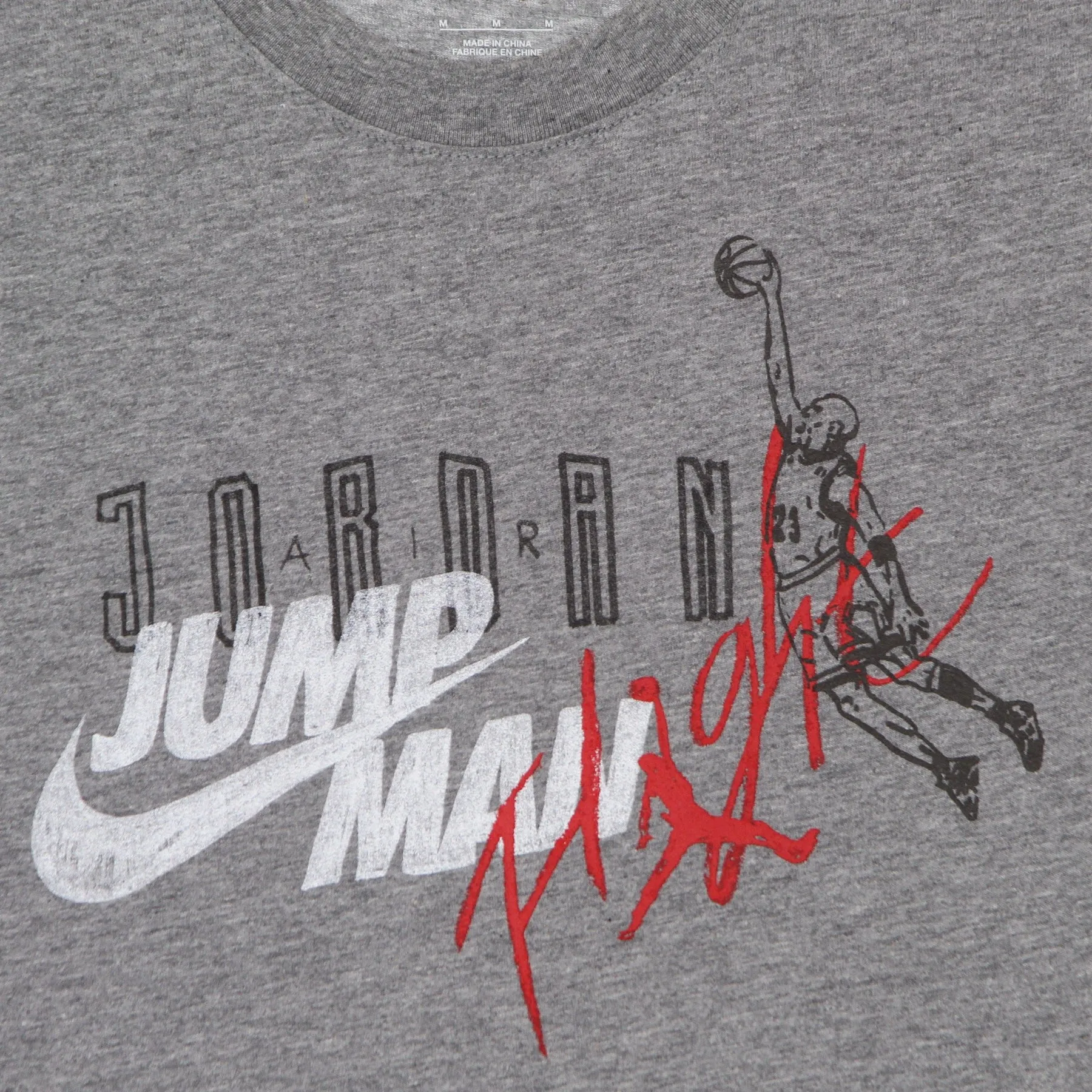 Maglietta Uomo Brand Graphic Crew Carbon Heather
