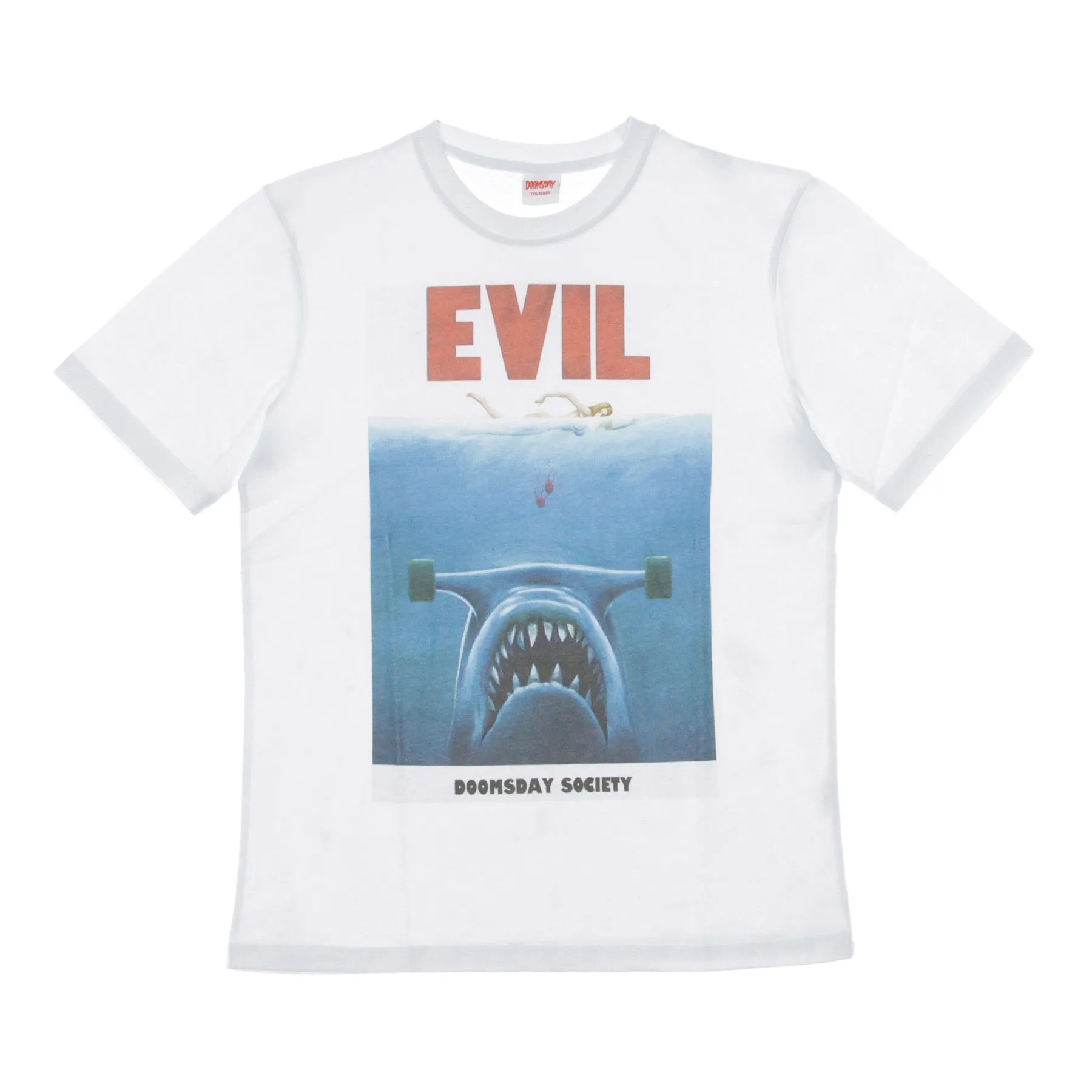 Maglietta Uomo Evil Jaws White