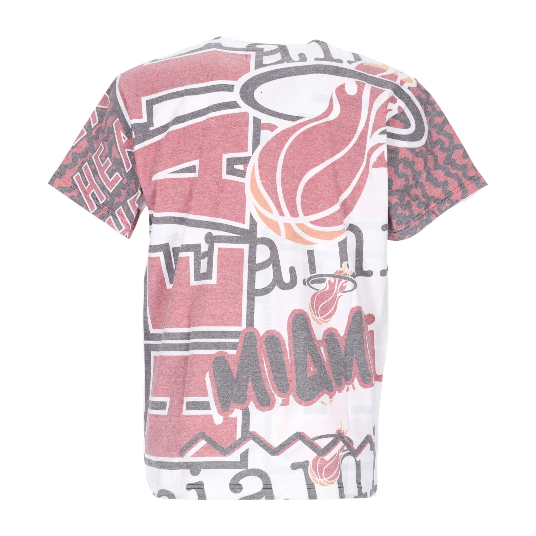 Maglietta Uomo Nba Jumbotron 2.0 Sublimated Tee Hardwood Classics Miahea White/original Team Colors