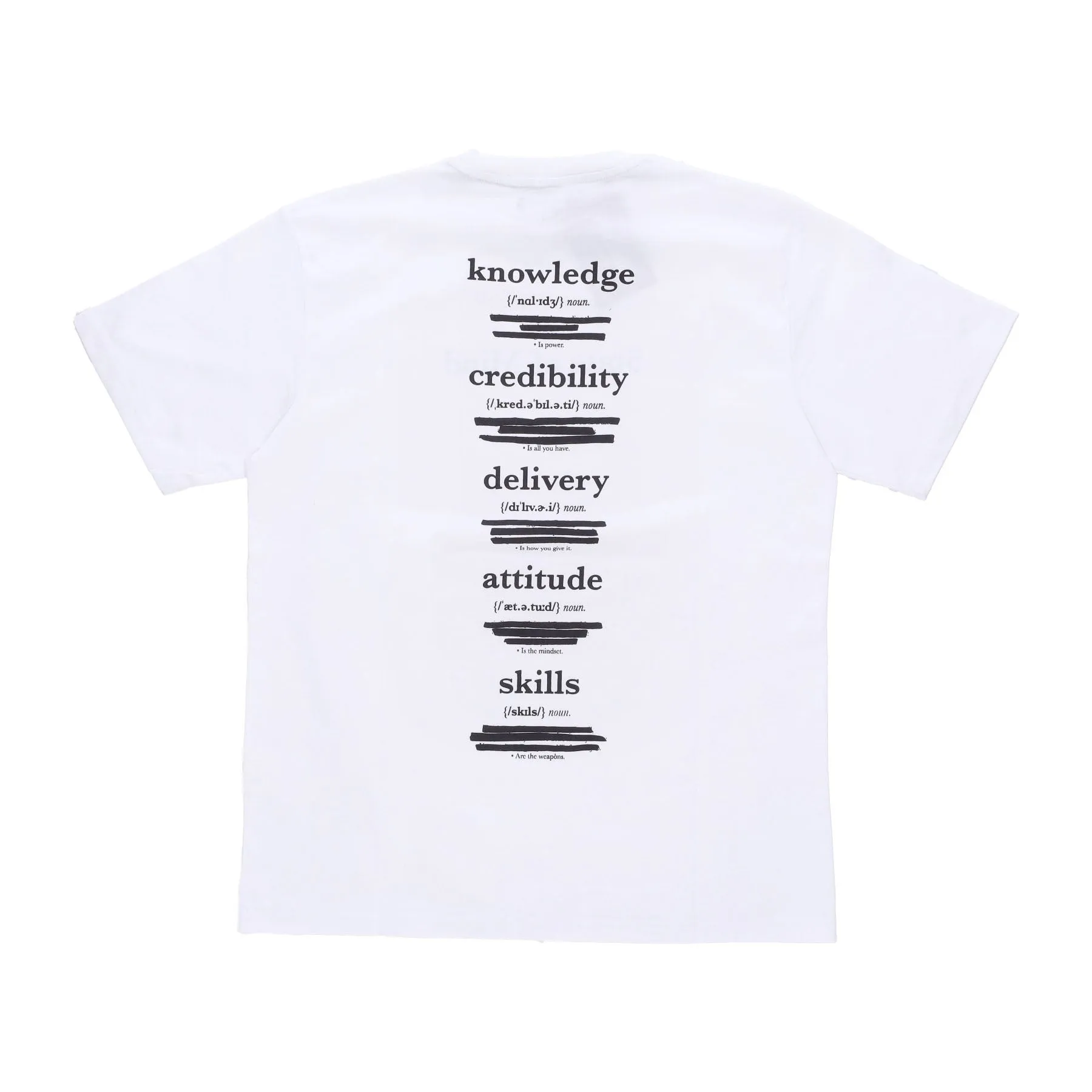 Maglietta Uomo Vocabulary Tee White