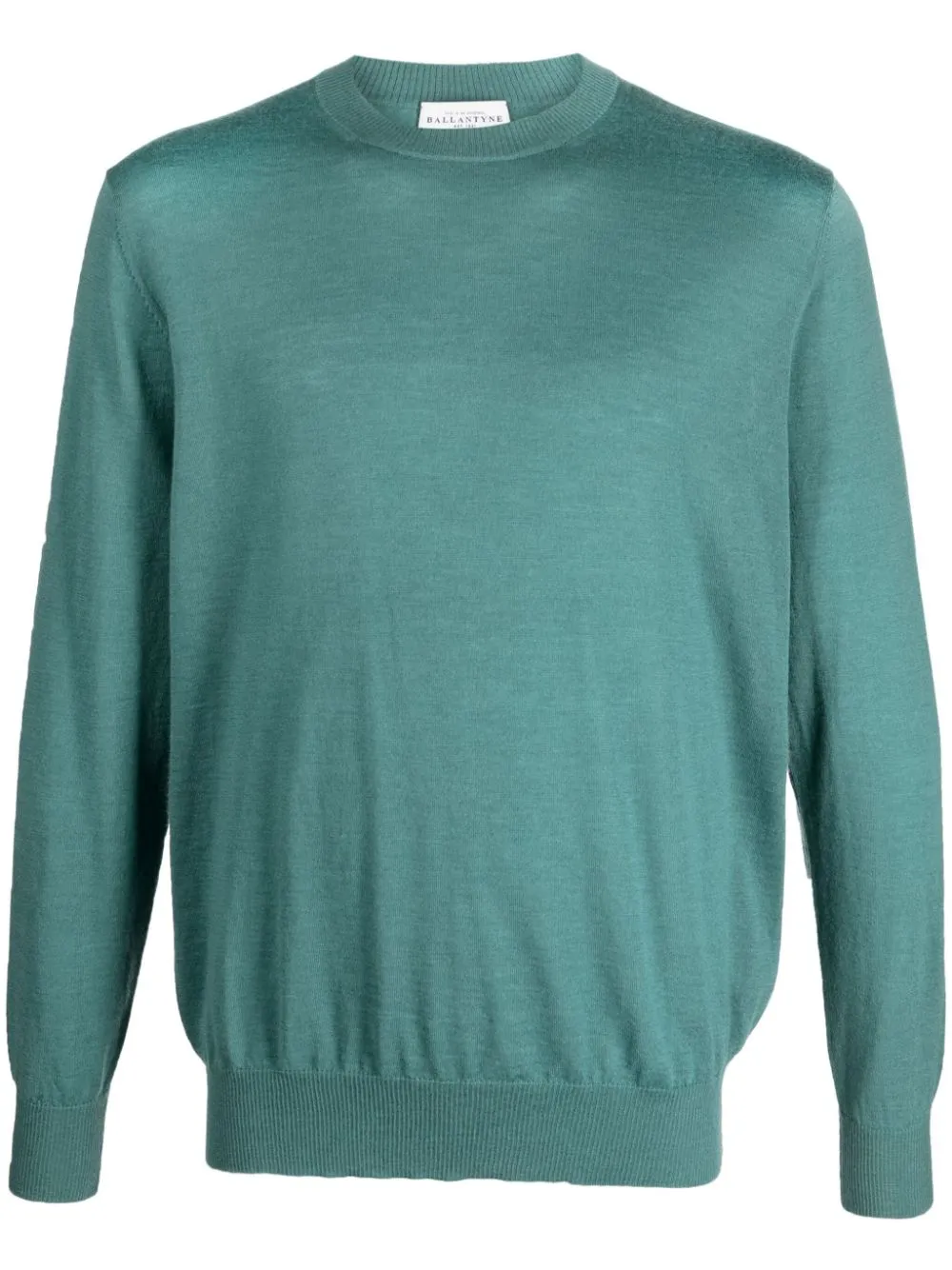 Maglione a girocollo in verde - uomo