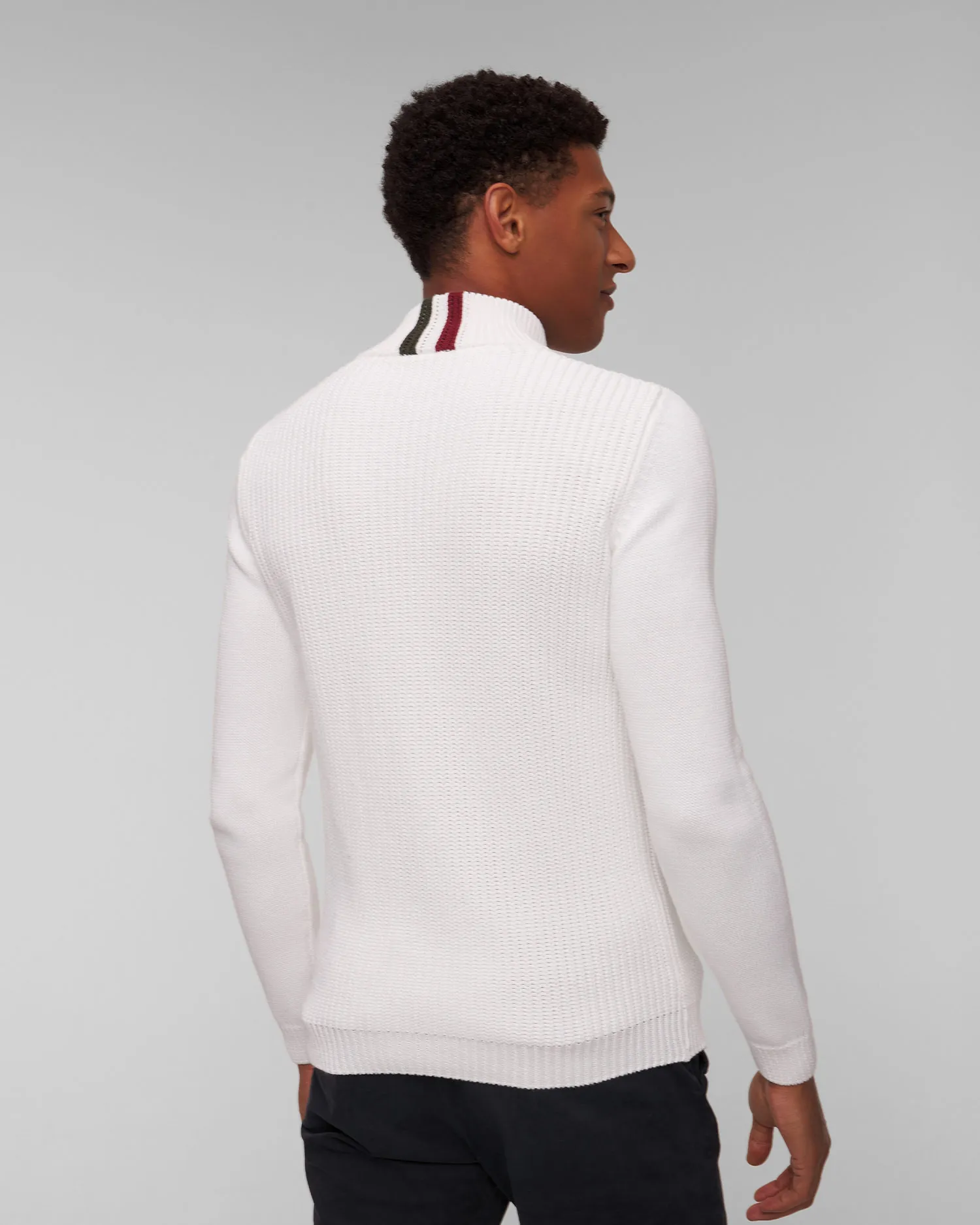 Maglione bianco da uomo Aeronautica Militare 242MA1452L409-73062