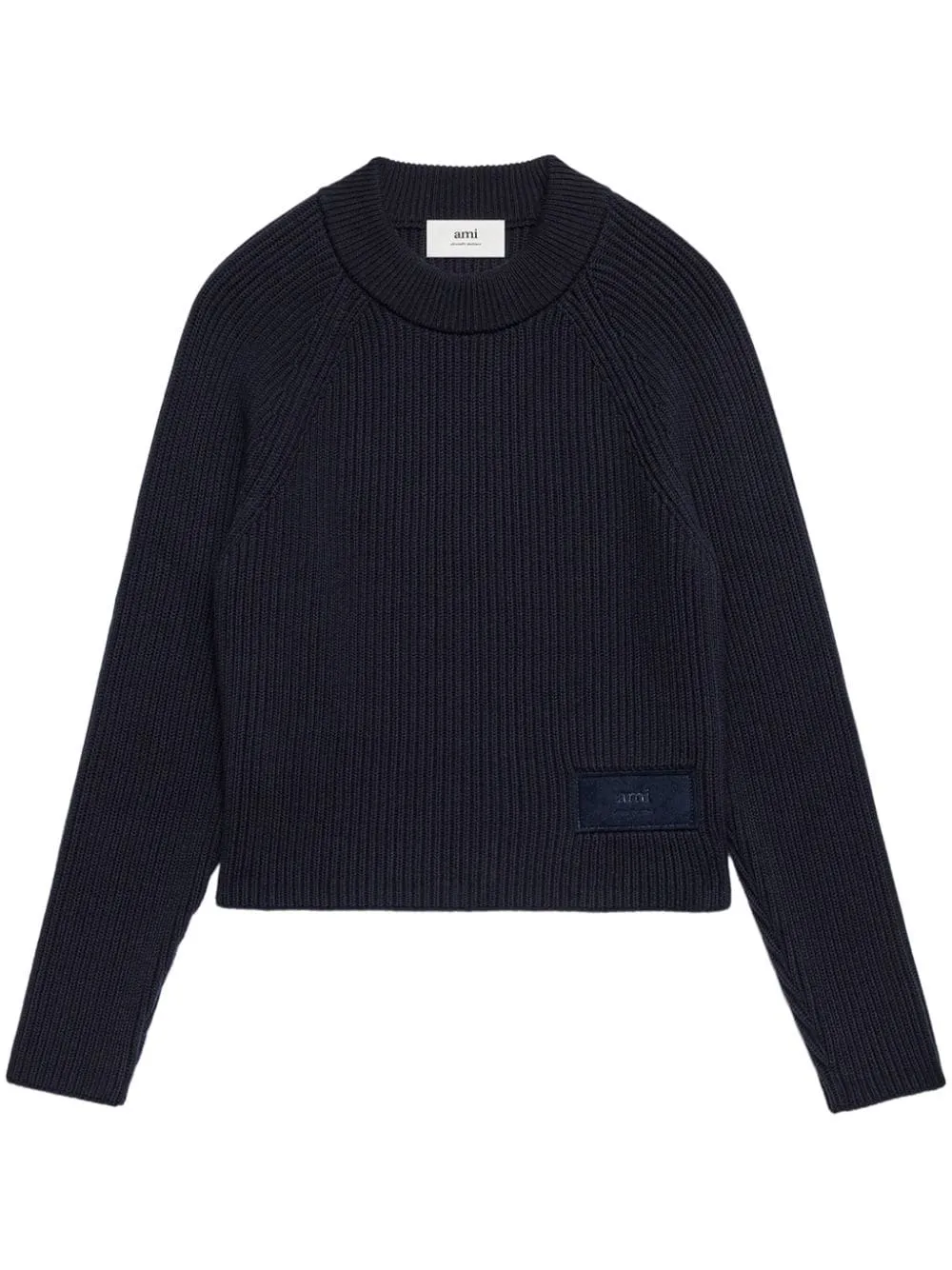 Maglione con applicazione in nero - donna