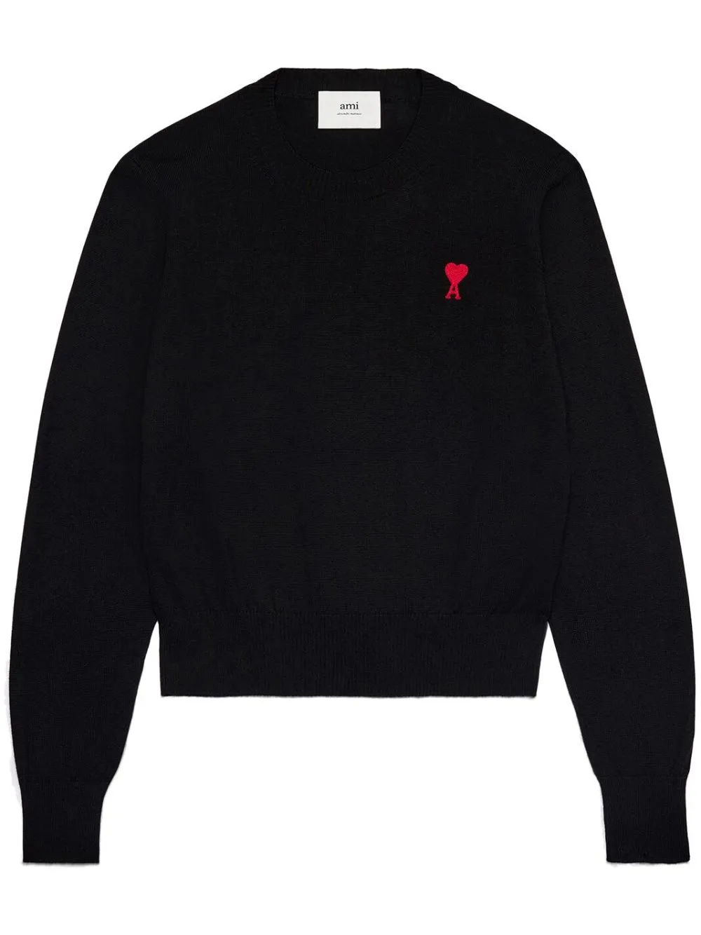 Maglione con ricamo in nero - uomo