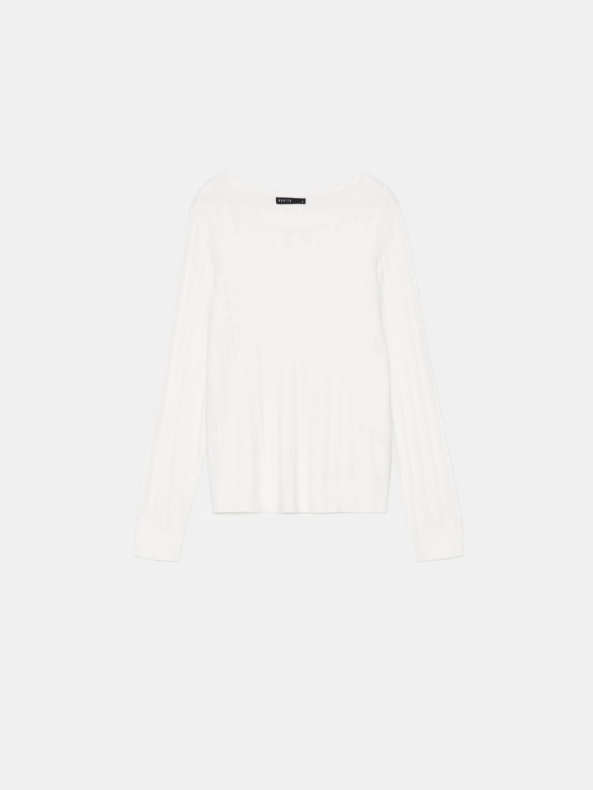 Maglione con trama decorativa