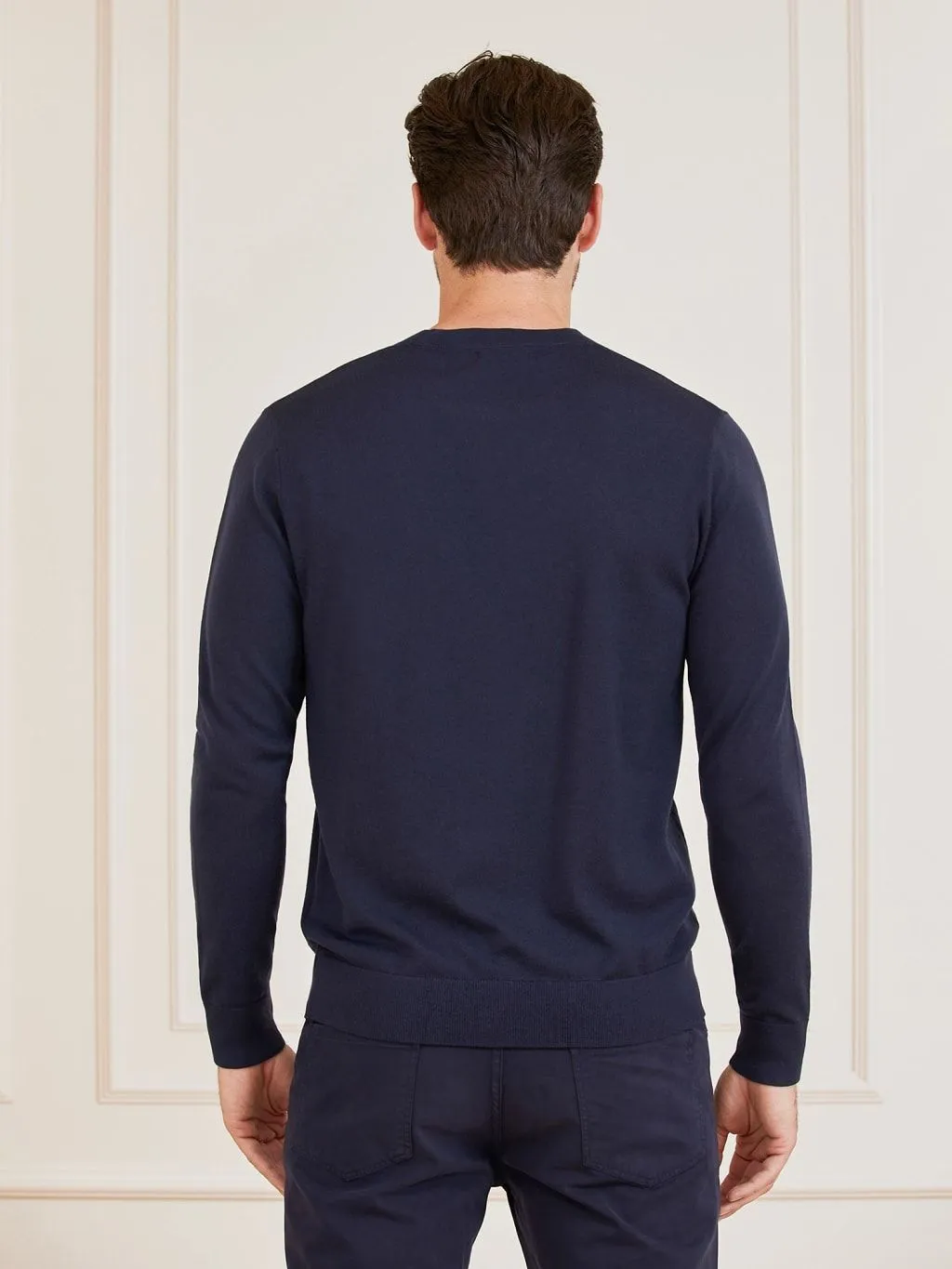 Maglione girocollo in lana marciano