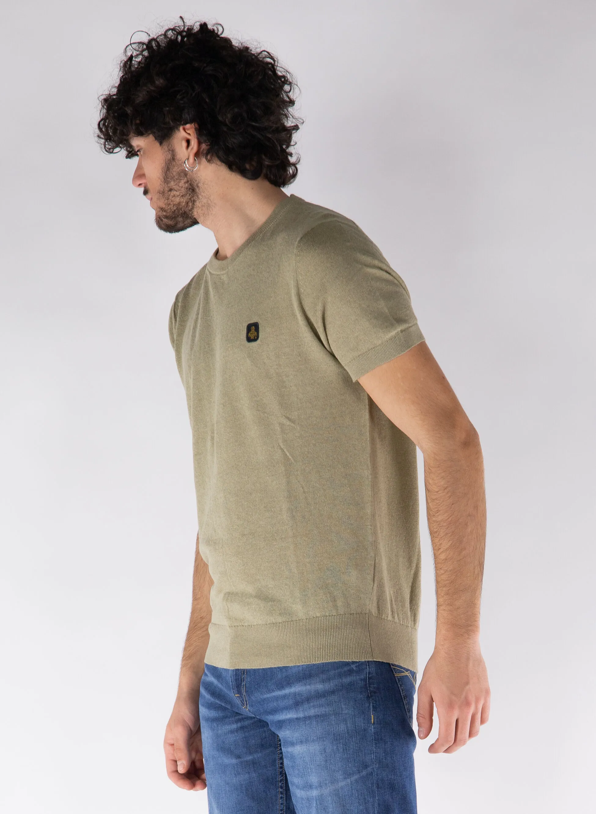maglione maniche corte sea misto lino