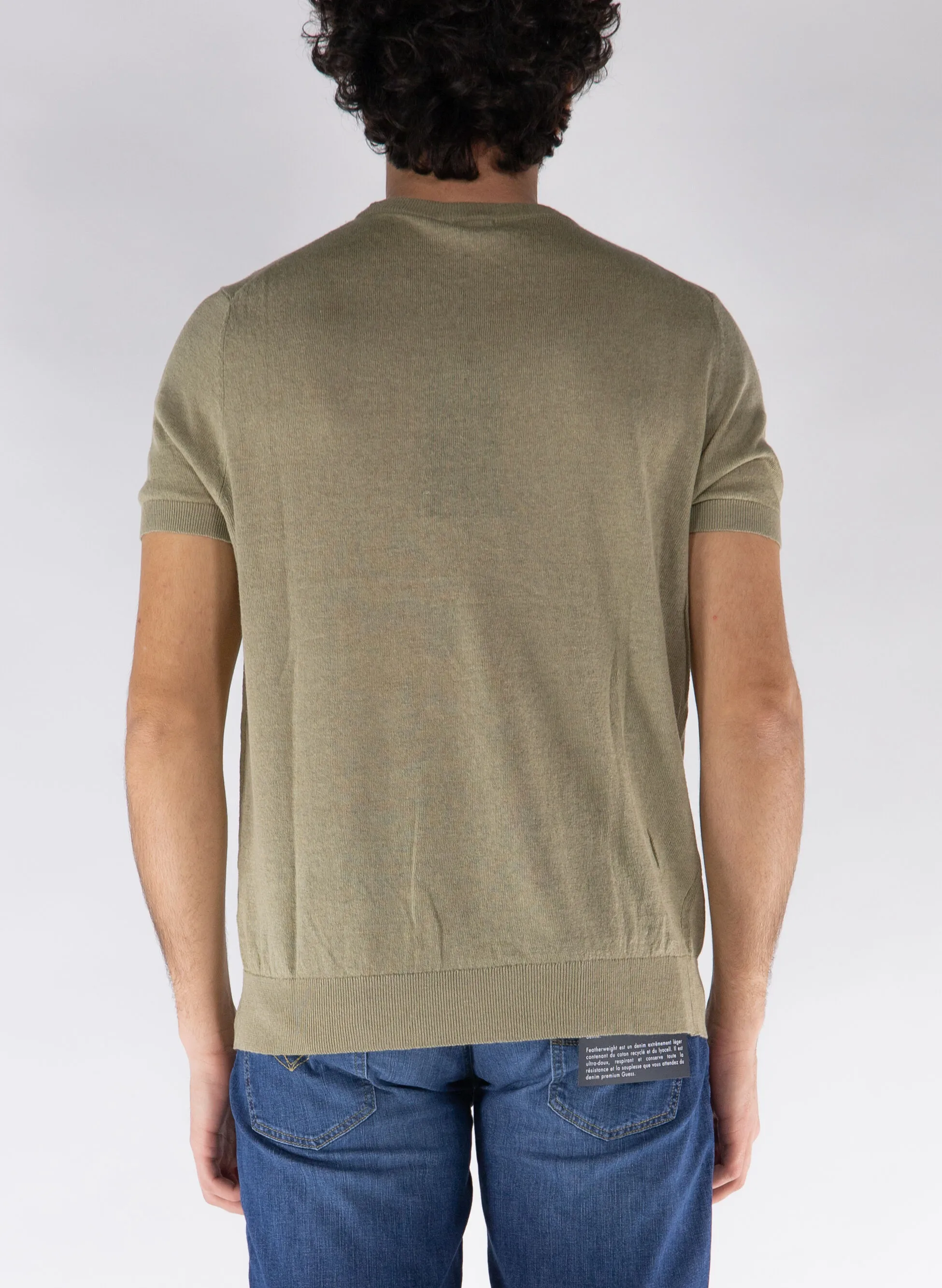 maglione maniche corte sea misto lino