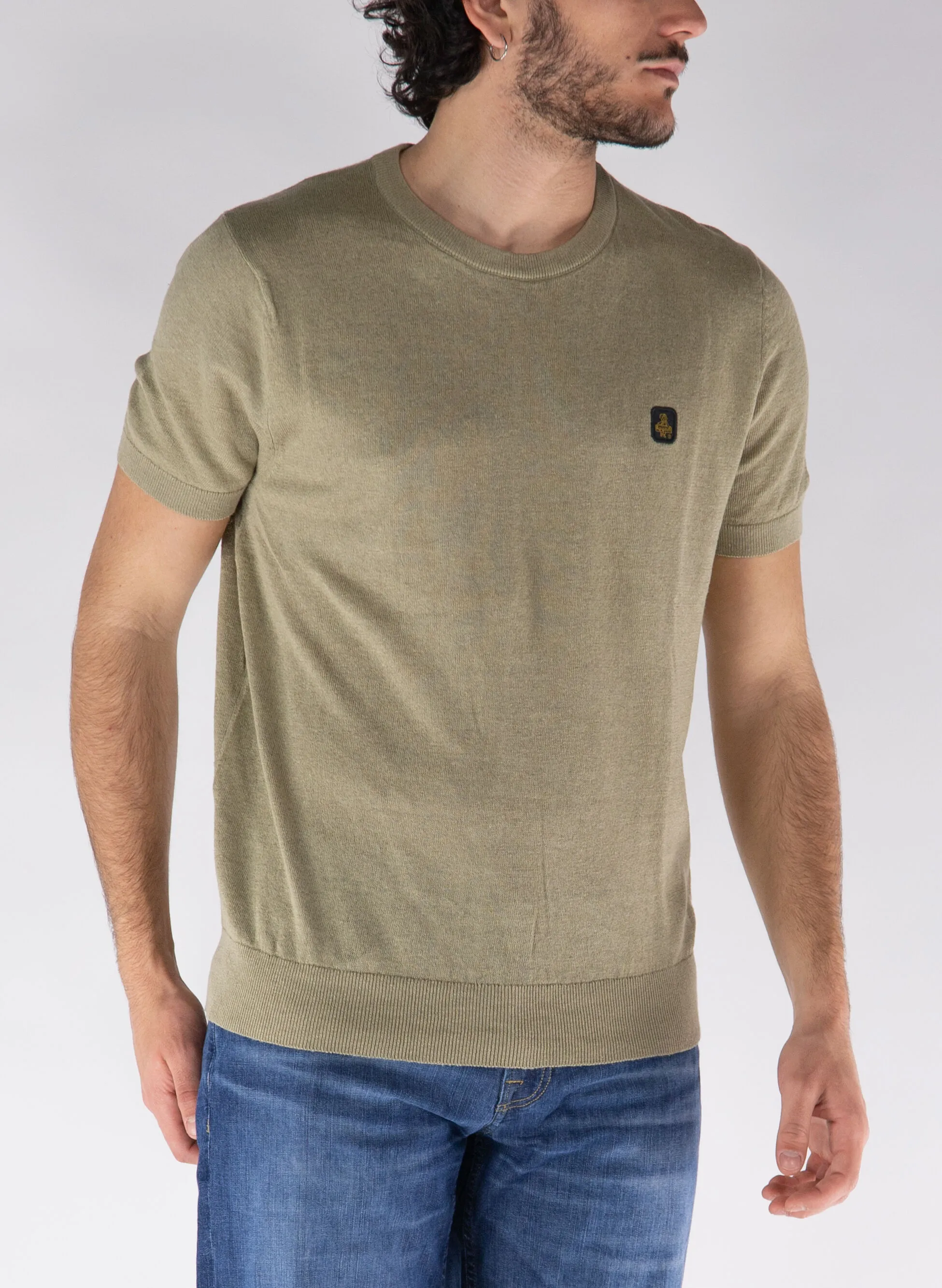 maglione maniche corte sea misto lino