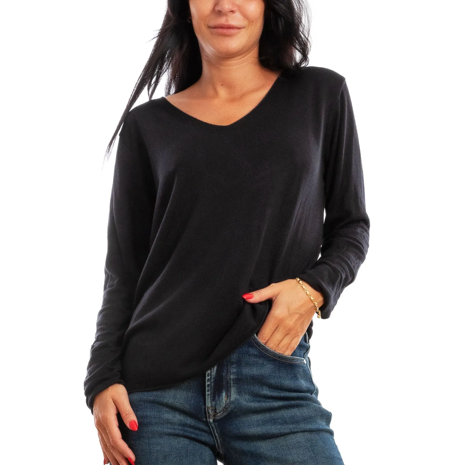 Maglione Scollo V Morbido Invernale Toocool Vb-2025