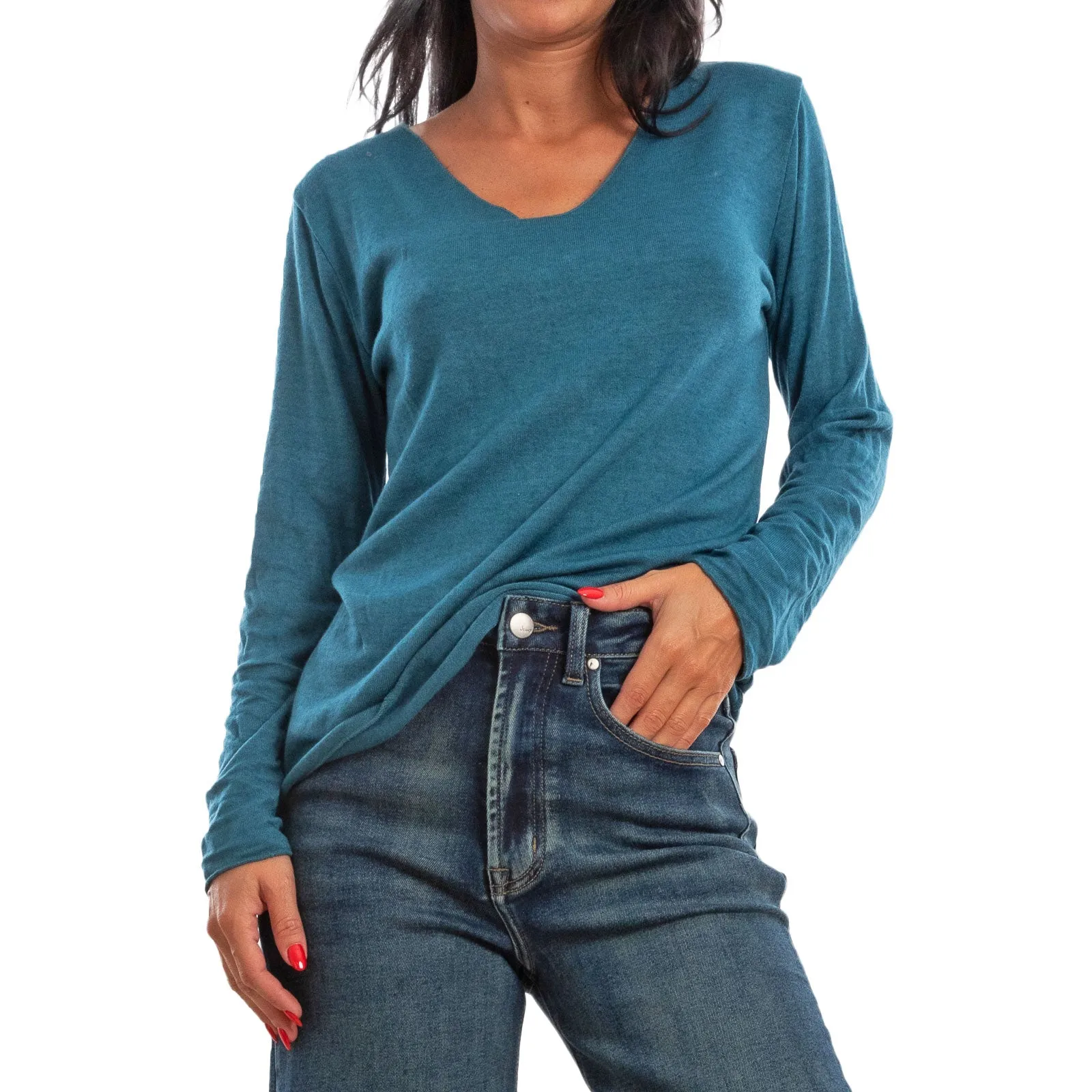 Maglione Scollo V Morbido Invernale Toocool Vb-2025