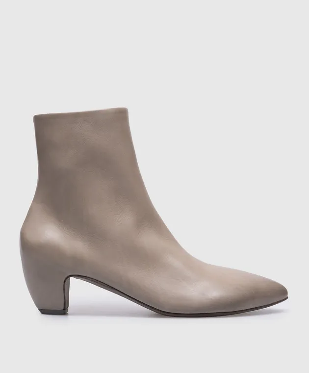 Marsell Stivaletti Stonda Tronchetto in pelle grigia MW8390091