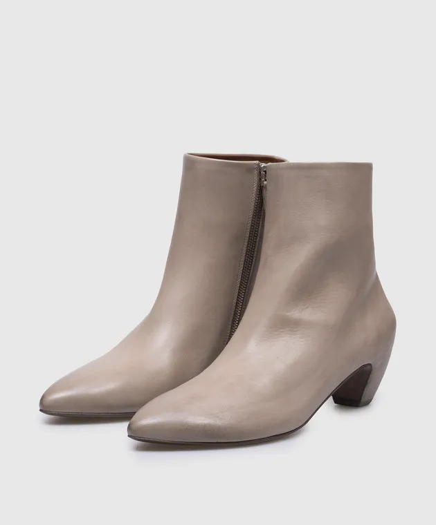 Marsell Stivaletti Stonda Tronchetto in pelle grigia MW8390091
