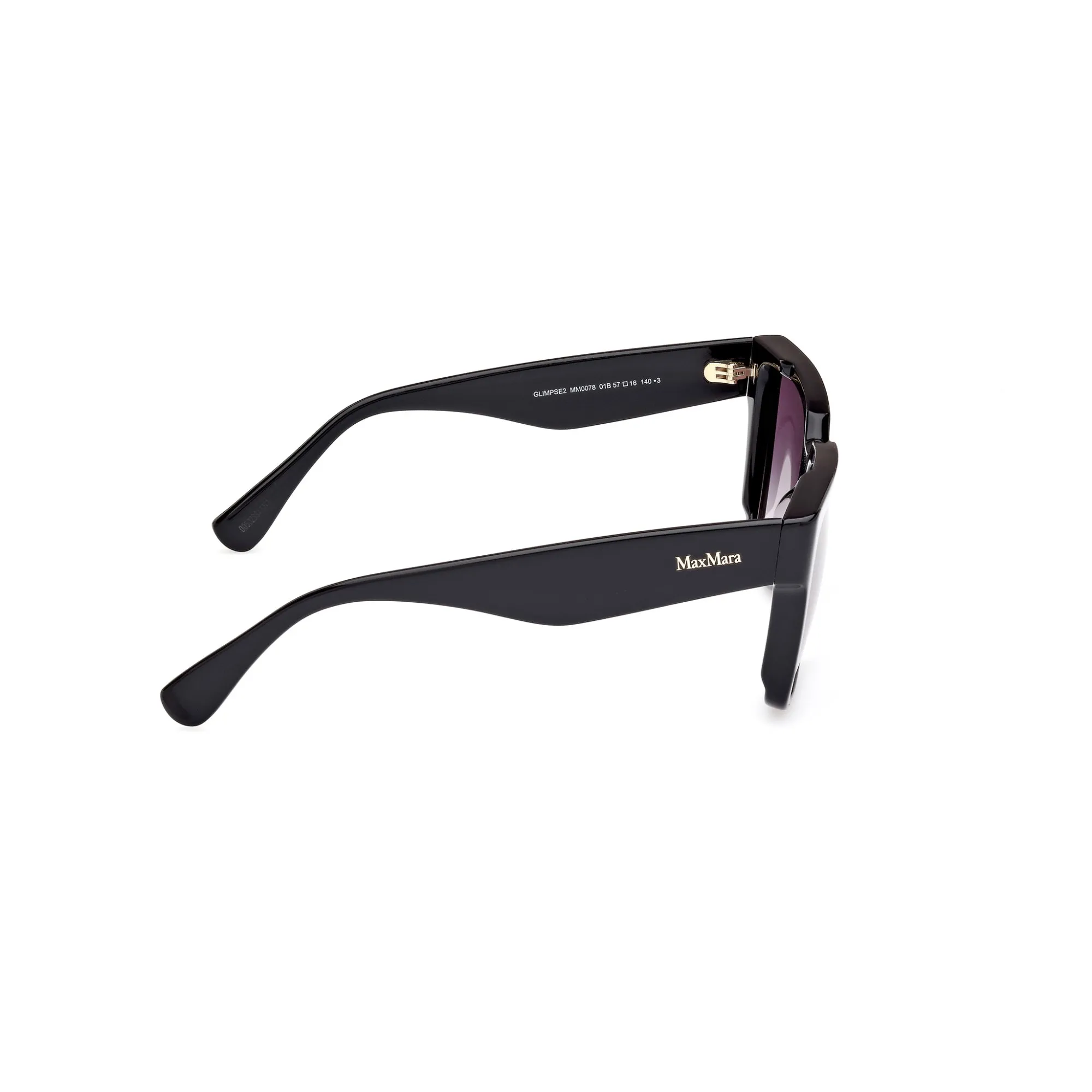   Max Mara MM 0078 GLIMPSE2 - 01B Nero Lucido | Occhiale Da Sole Donna 
