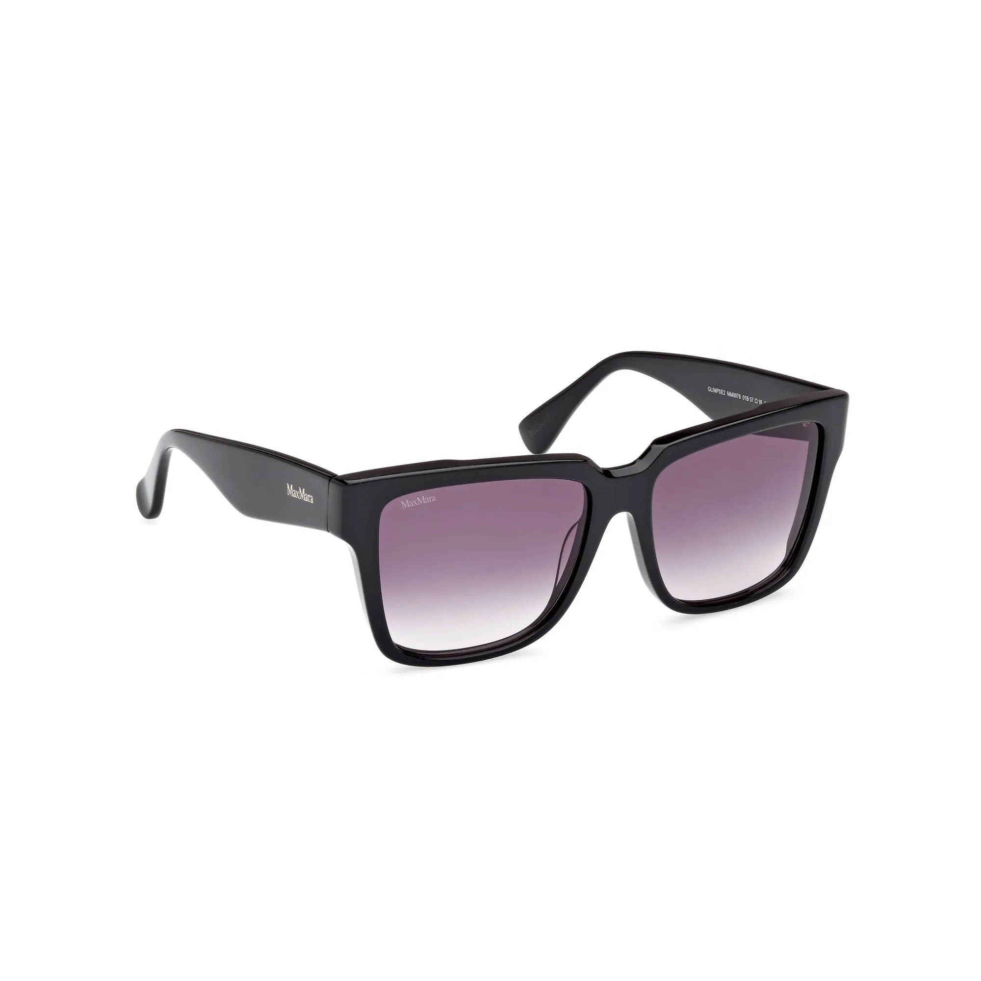  Max Mara MM 0078 GLIMPSE2 - 01B Nero Lucido | Occhiale Da Sole Donna 