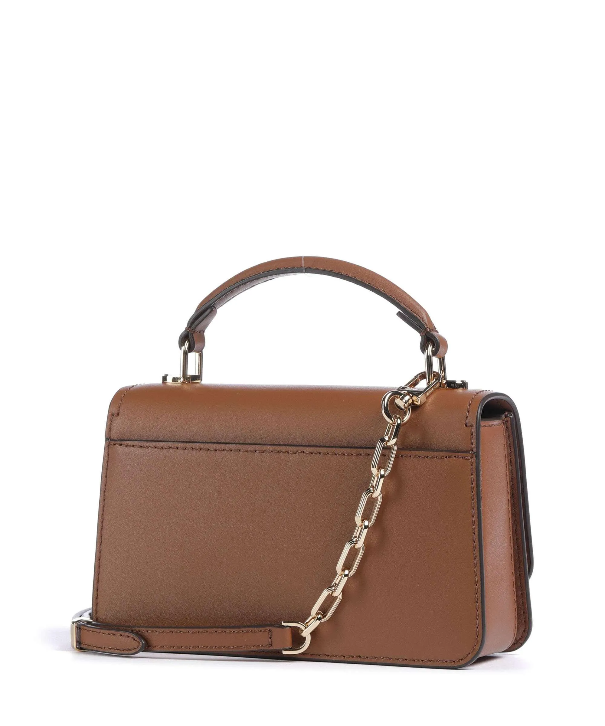  Michael Kors Delancey Borsa a tracolla pelle di vacchetta finemente grana marrone  