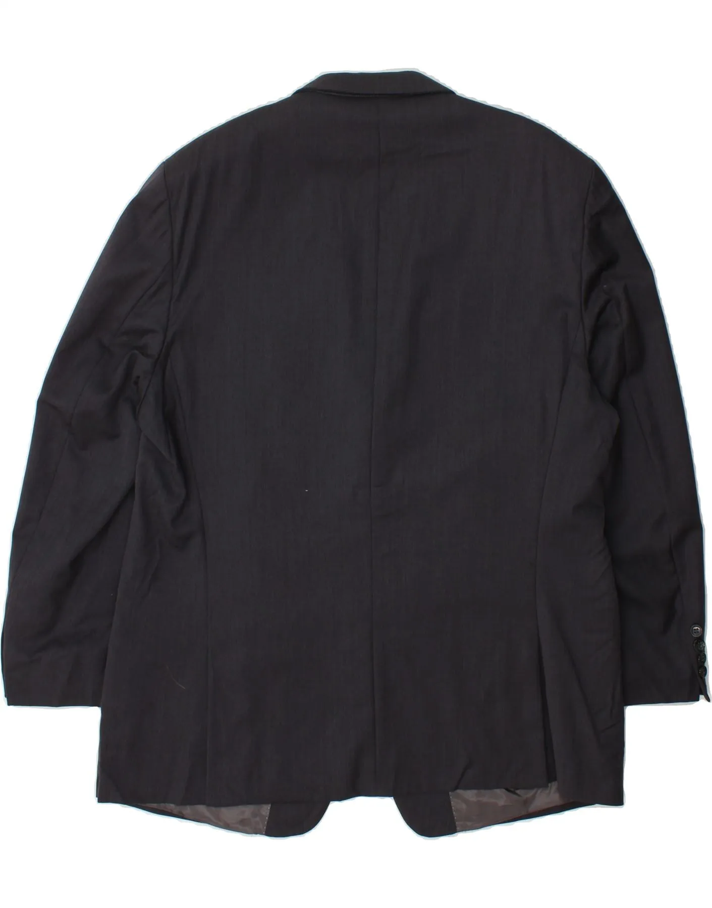 MICHAEL KORS Mens 2 Button Blazer Jacket UK 46 3XL Navy Blue Wool