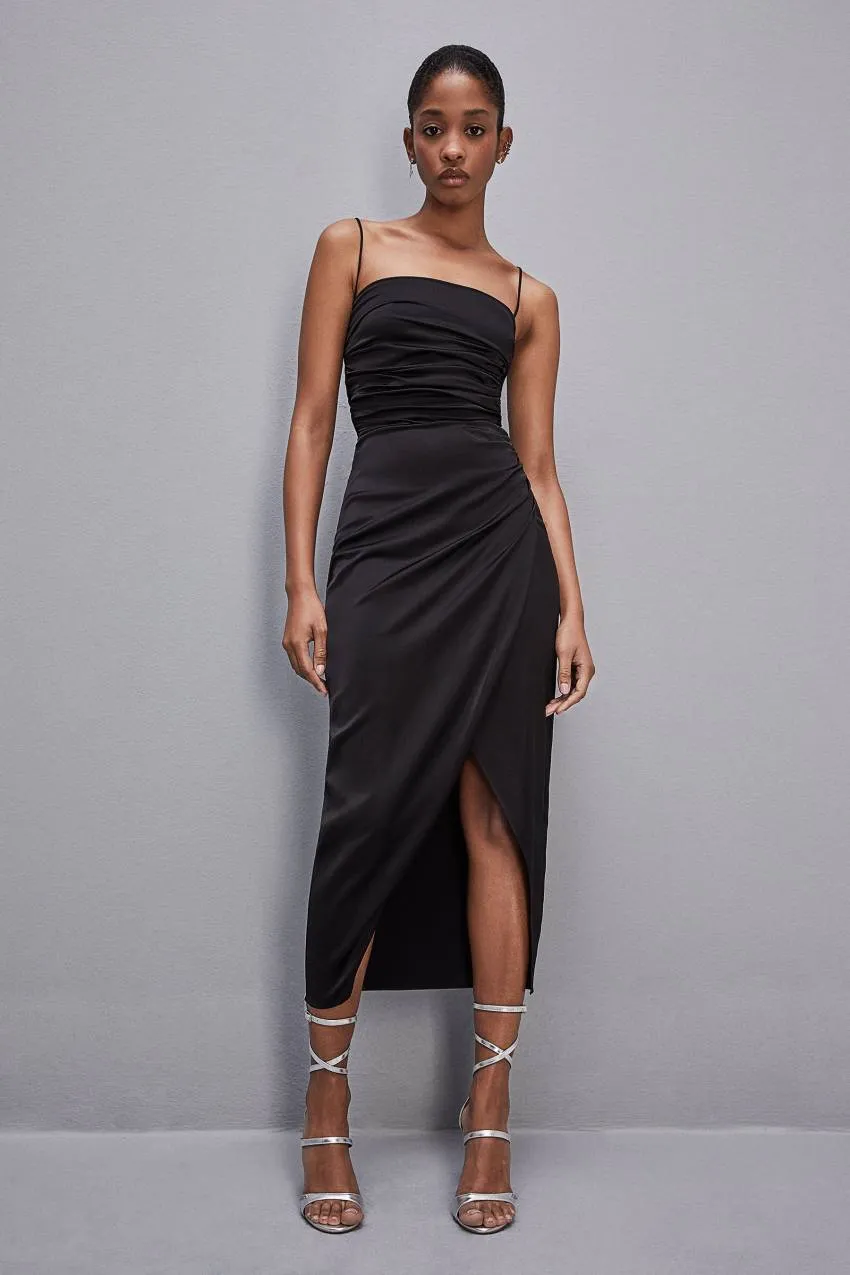 Midikleid aus Satin