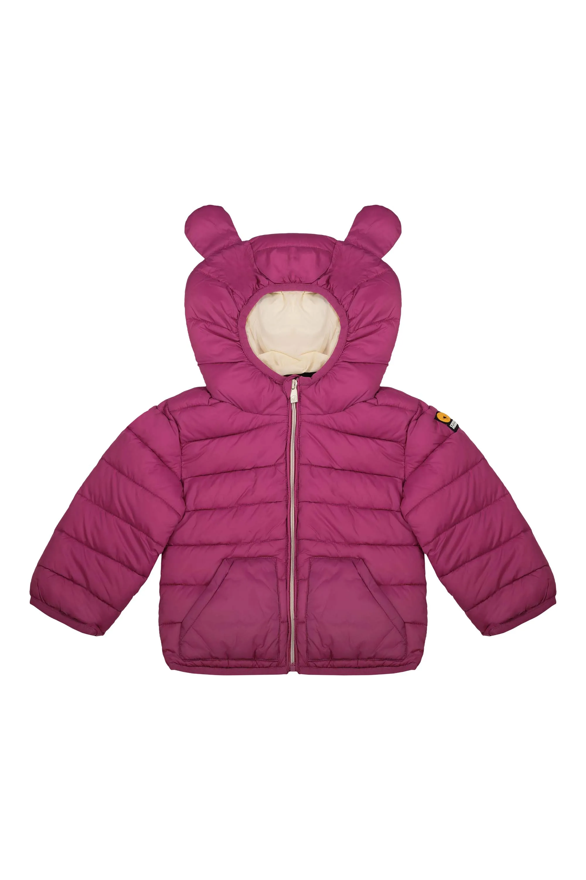 MISHA BABY JUNIOR – Fuchsia quilted ears hoody down jacket