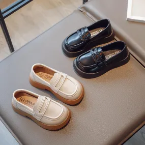Mocassini per bambini 2023 Primavera Bambini Scarpe per bambini Scarpe da barca Stile scarpe in pelle
