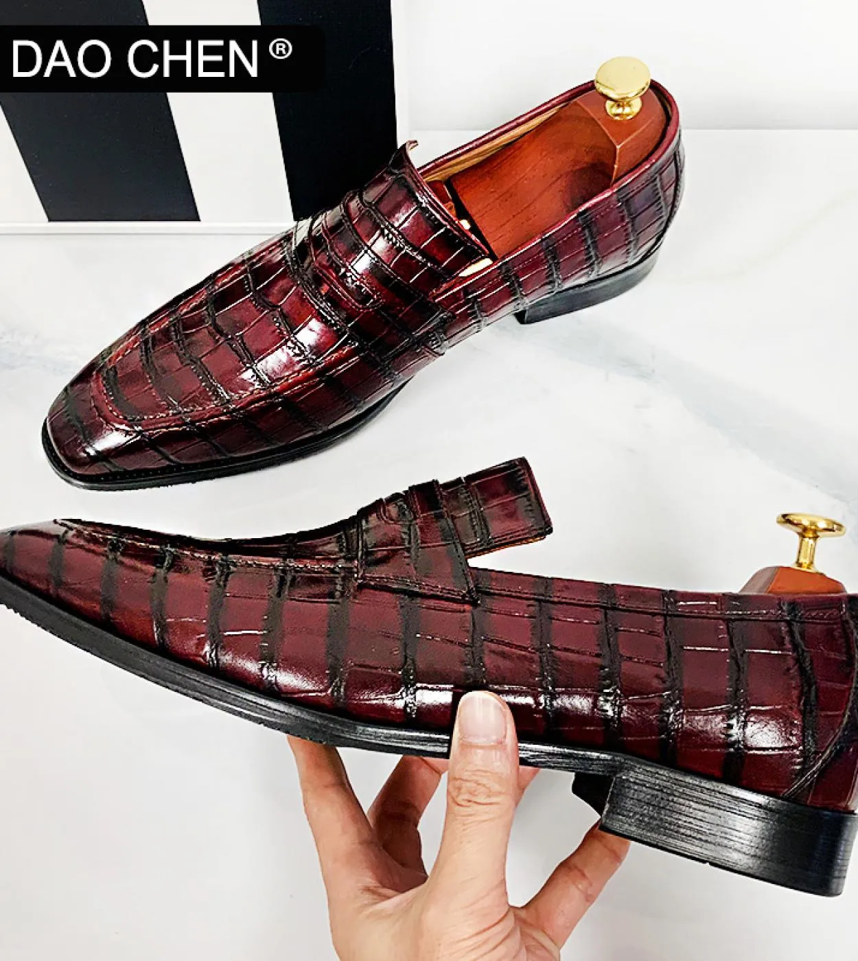Moda uomo scarpe di lusso rosso nero Christian Louboutin scarpe mens mocassini di lusso