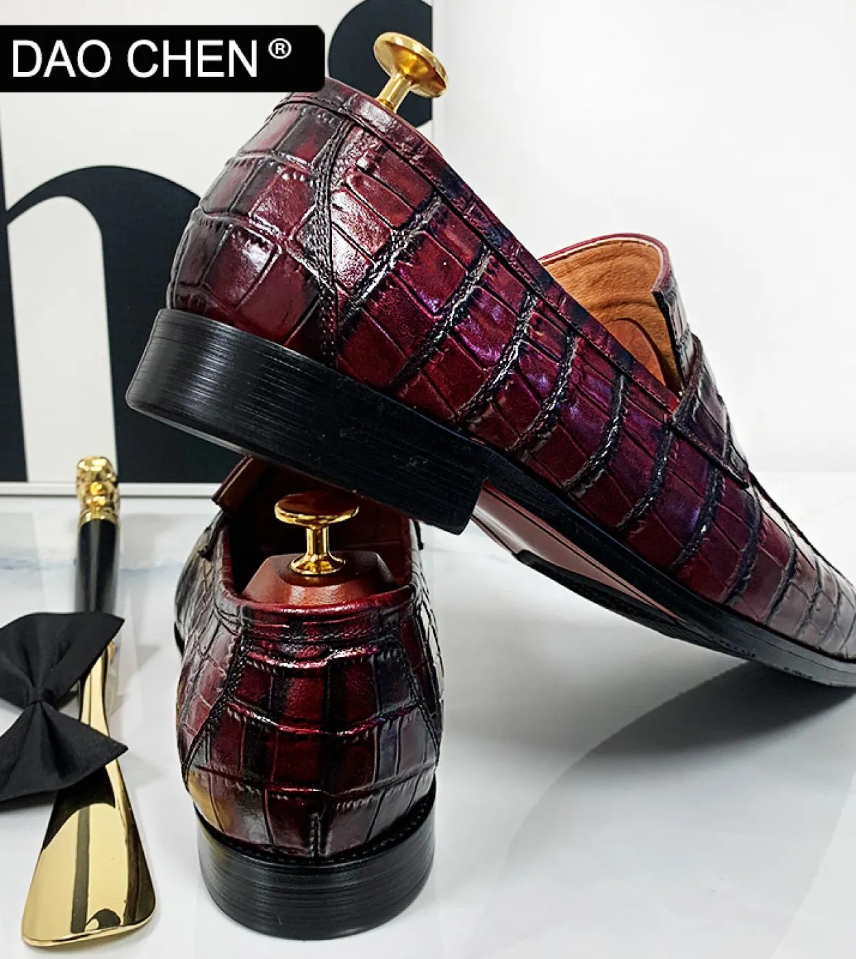 Moda uomo scarpe di lusso rosso nero Christian Louboutin scarpe mens mocassini di lusso