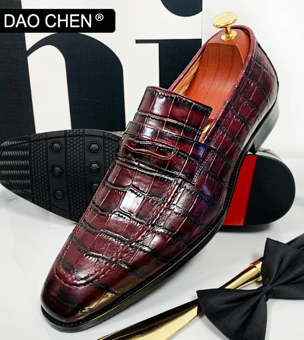Moda uomo scarpe di lusso rosso nero Christian Louboutin scarpe mens mocassini di lusso