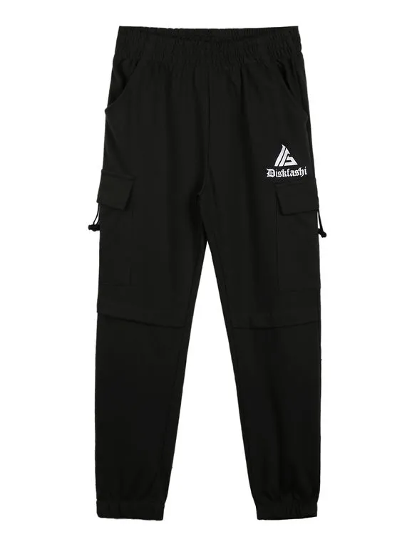 Mr Jek Pantalon de sport garçon avec grandes poches et revers