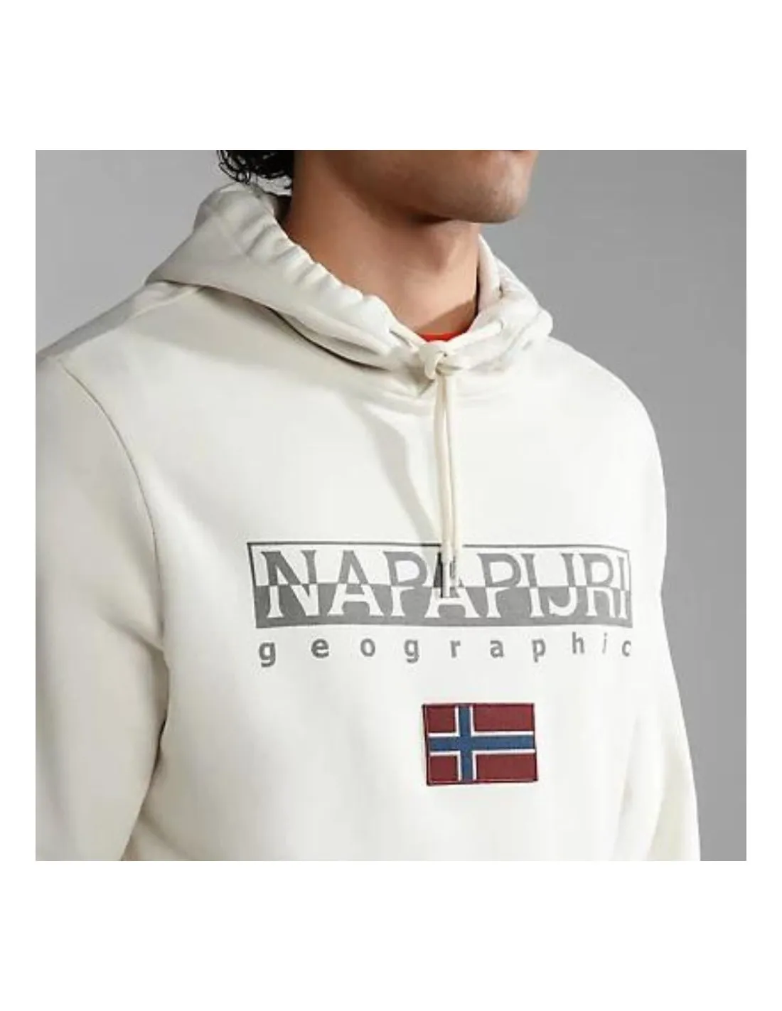 Napapijri Ayas White Whisper Felpa con cappuccio