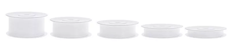 Nastro chiffon bianco 25 m x 38mm