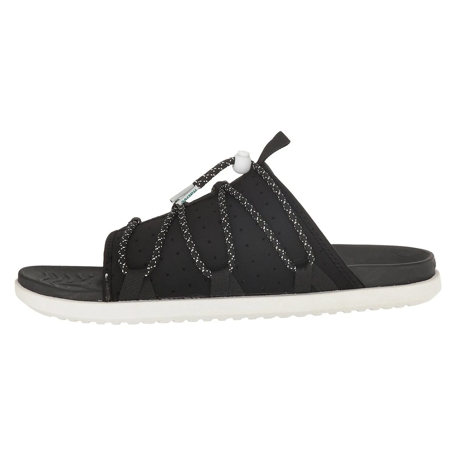 Native Palmer - Jiffy Black / Shell White - Sandali Uomo / Donna Neri    