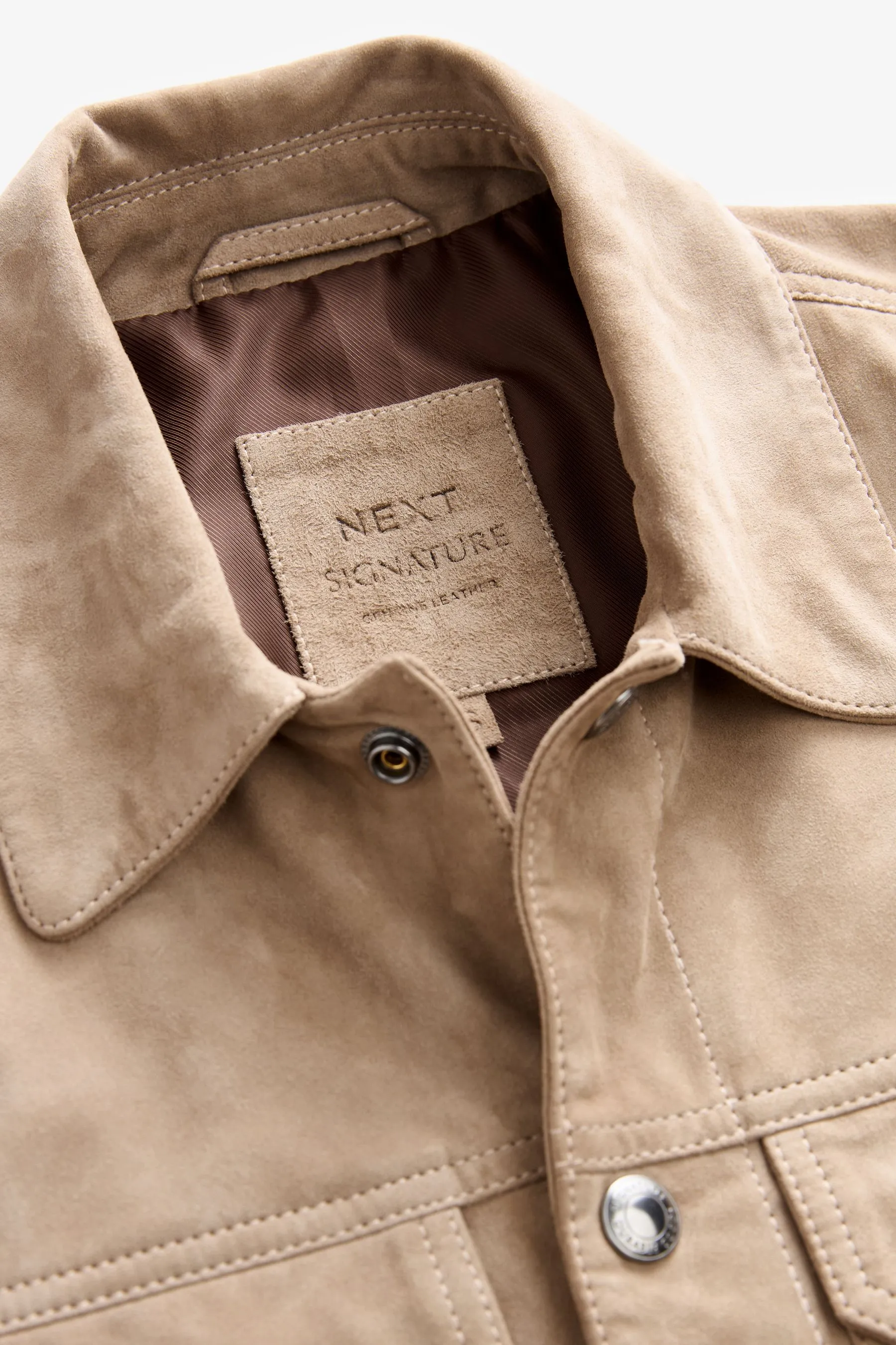 Neutro  - Giacca trucker scamosciata