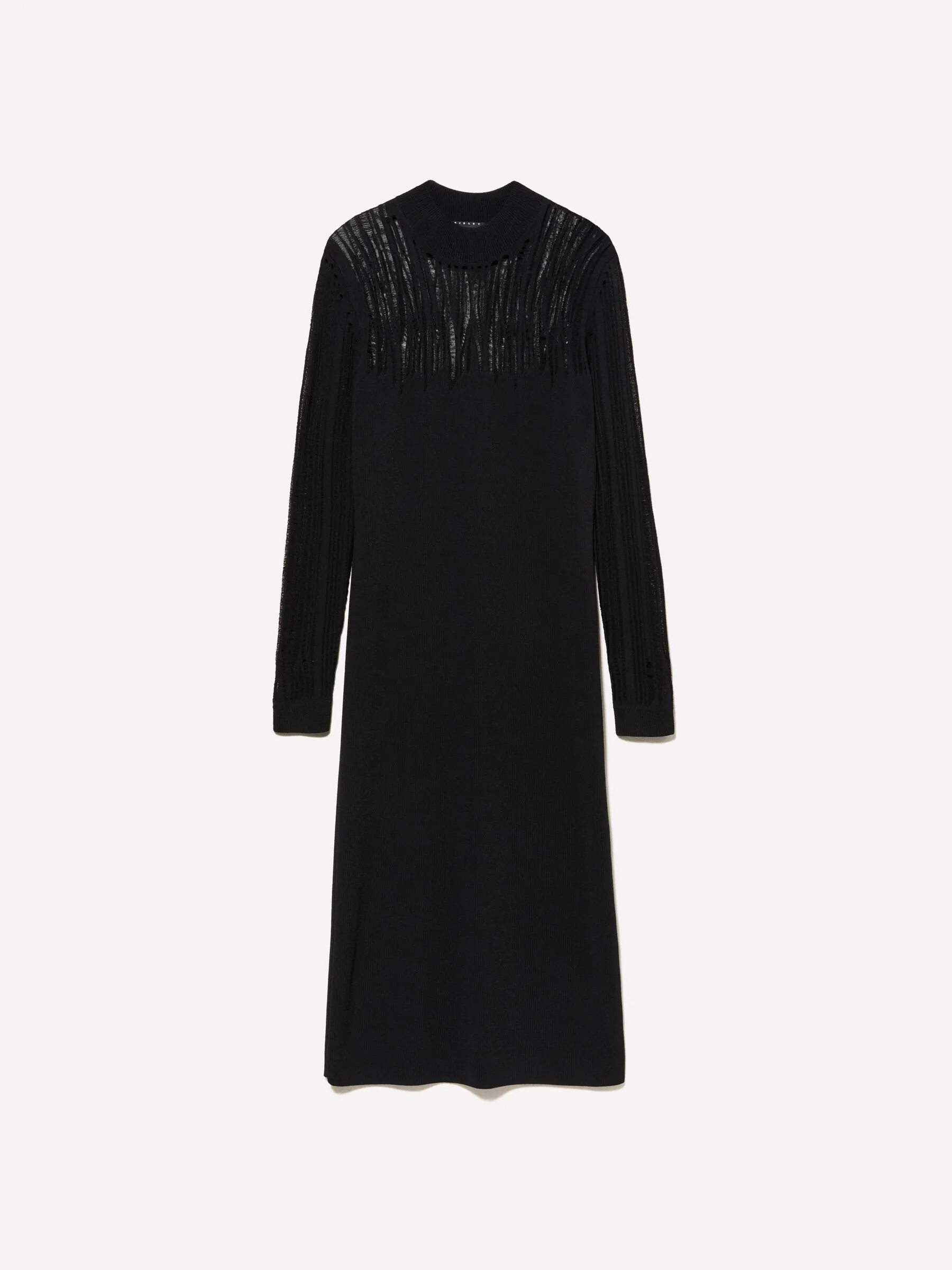 Nuovi arrivi      Vestito nero lungo in maglia
