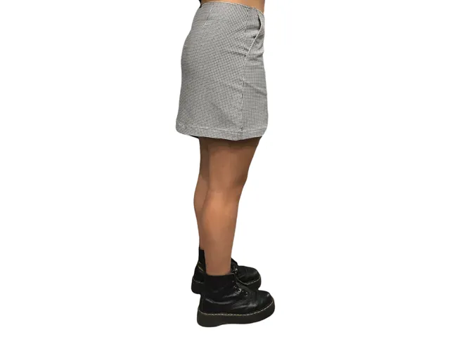Obey Straggler Mini Skirt 411550084 houndstooth