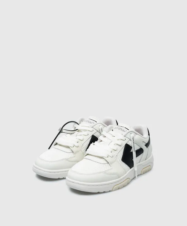 Off-White Sneakers combo bianche Slim Out Of Office con logo OWIA276C99LEA002