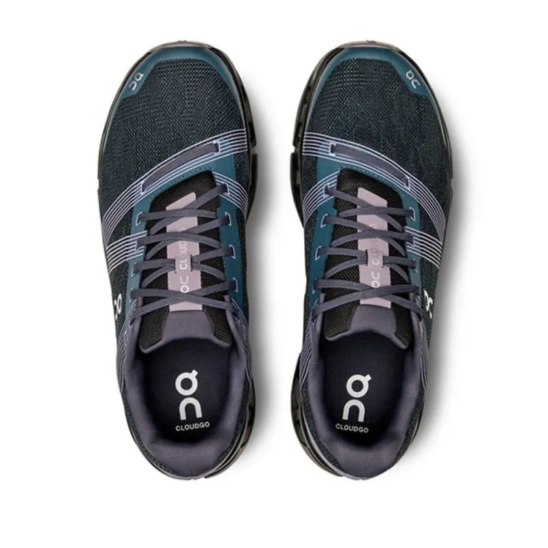 On Cloudgo Nero Viola - Scarpe Running Uomo