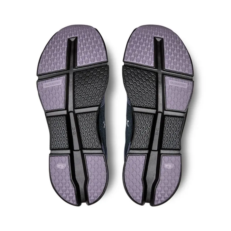 On Cloudgo Nero Viola - Scarpe Running Uomo