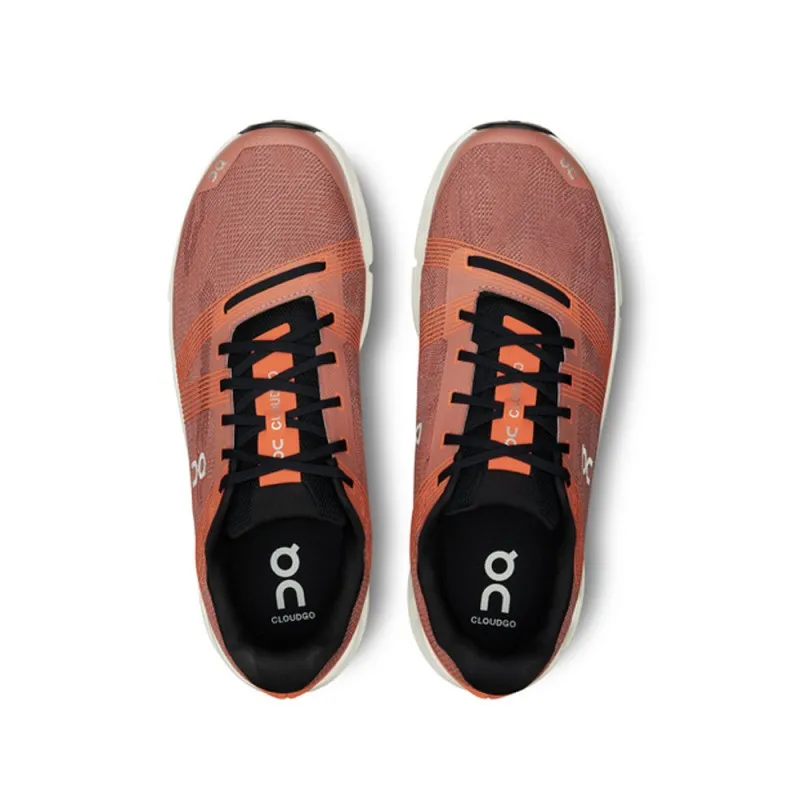On Cloudgo Rosso Arancione - Scarpe Running Uomo
