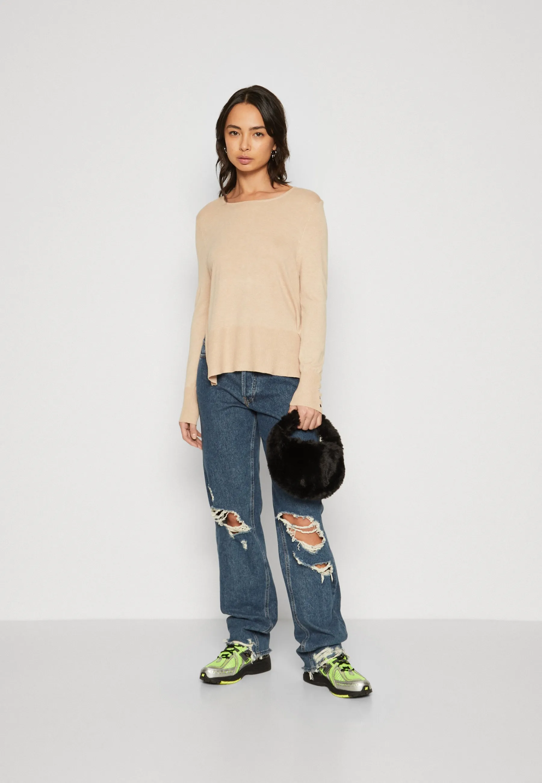 ONLJULIE LIFE LOOSE O NECK - Maglione