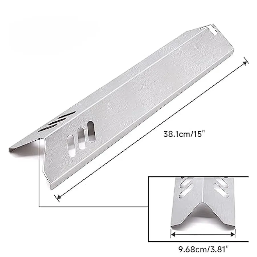 oueyfer 4 Pezzi Parti Ricambio per Griglia per Tenda Termica per Piastra Grill A Domatore Fiamma in Acciaio Inossidabile Scudo R