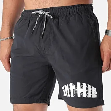 Pantaloncini da bagno City Nero Bianco