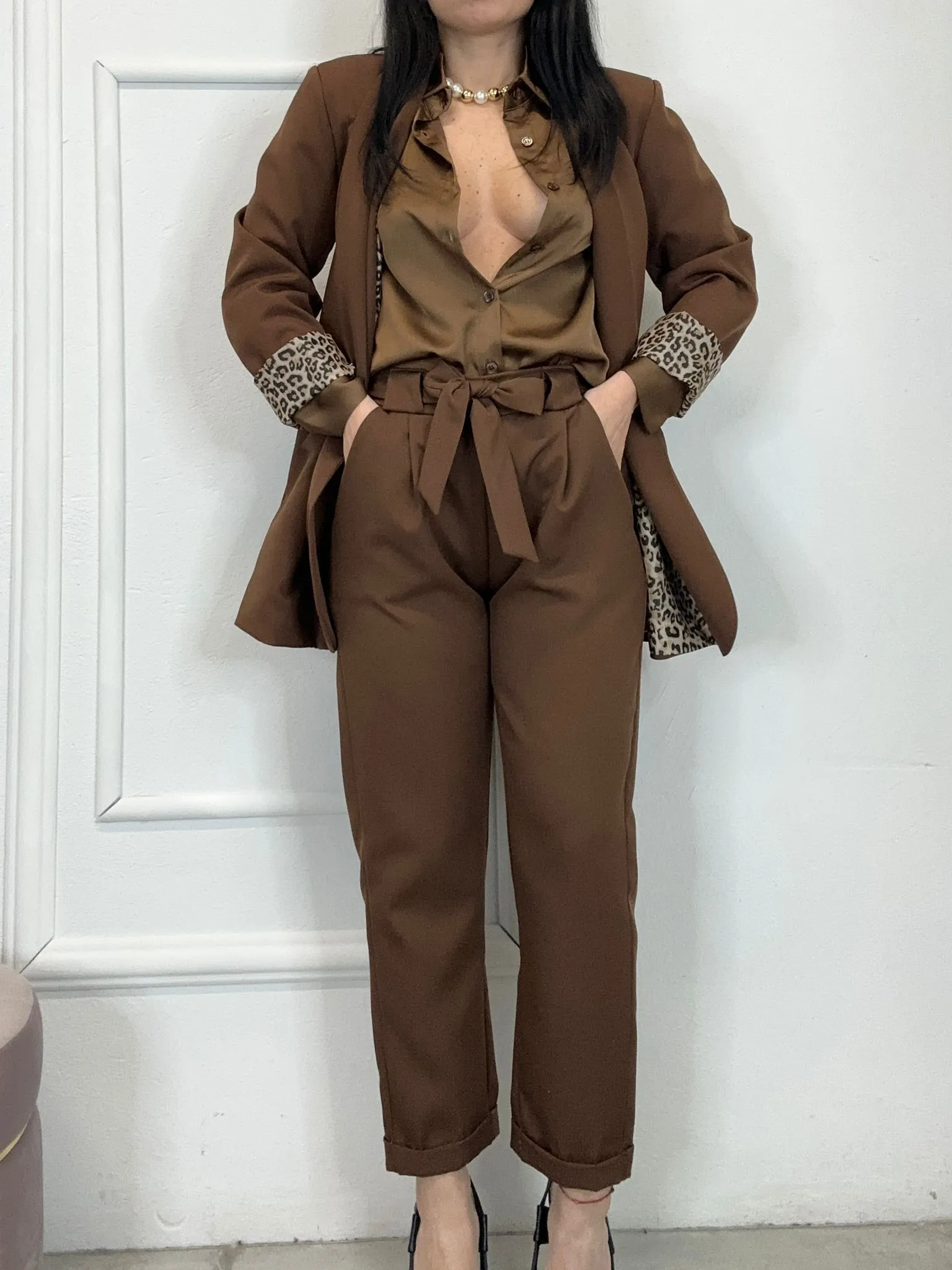 PANTALONE COMPLETO MON AMOUR 530  cioccolato