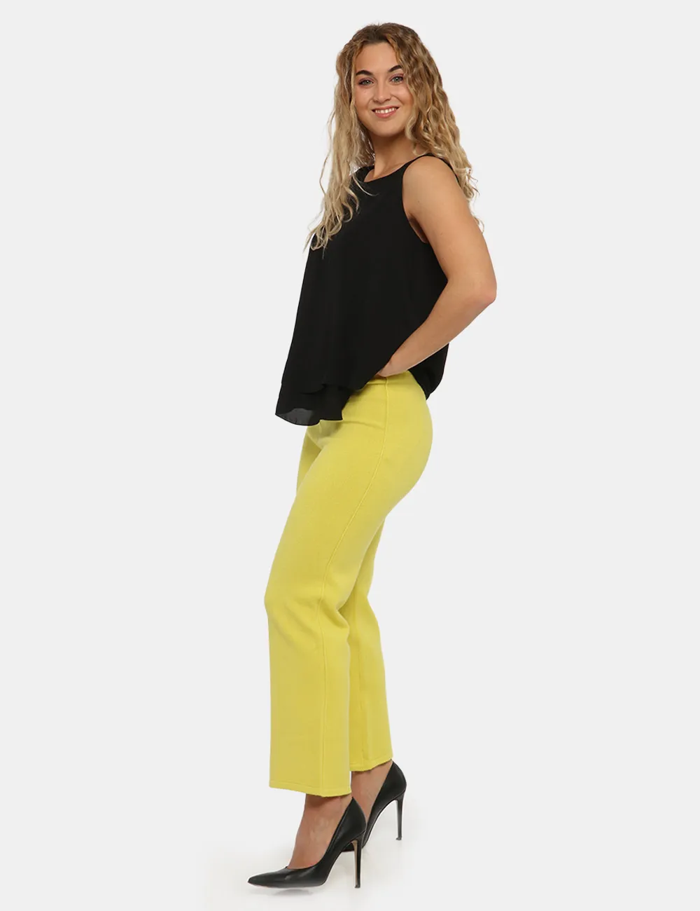 Pantalone Sandro Ferrone giallo
