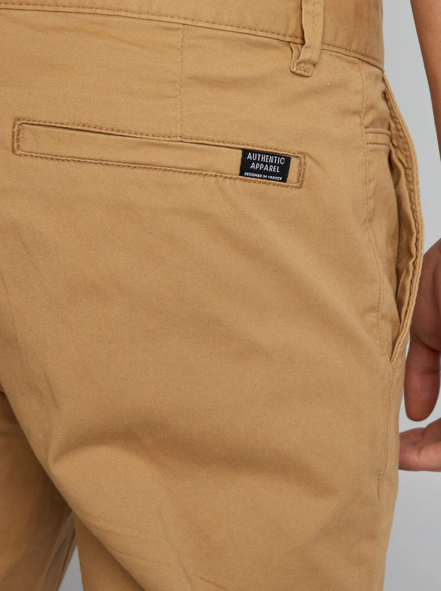 Pantaloni chino in tinta unita - BEIGE