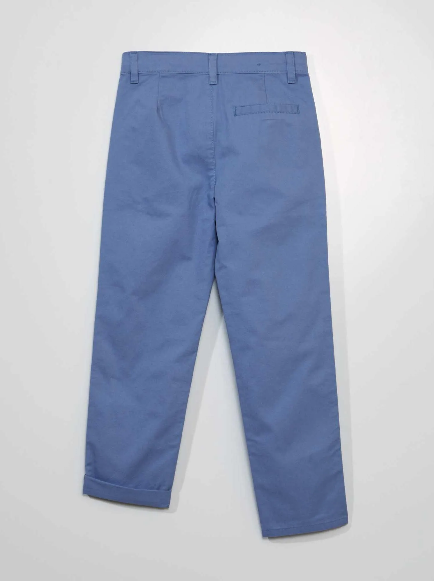 Pantaloni chino in tinta unita - BLU