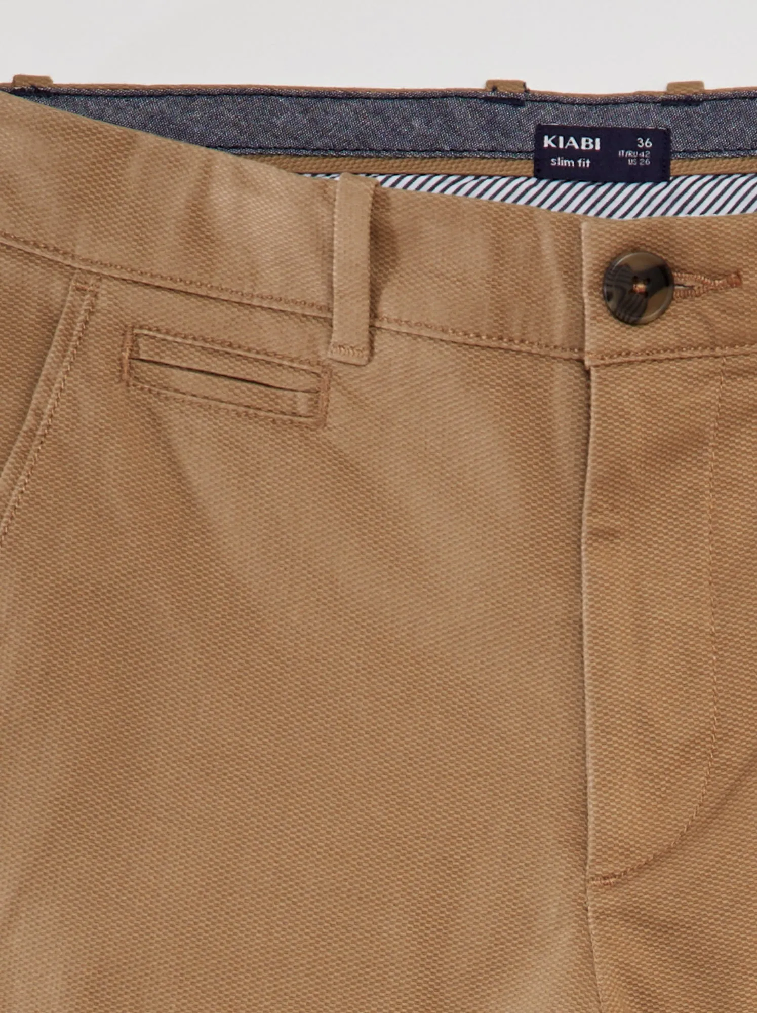 Pantaloni chino in twill - BEIGE