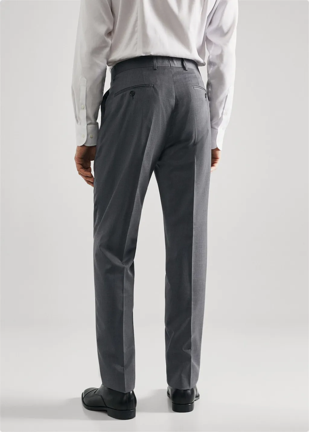 Pantaloni completo slim fit lana vergine