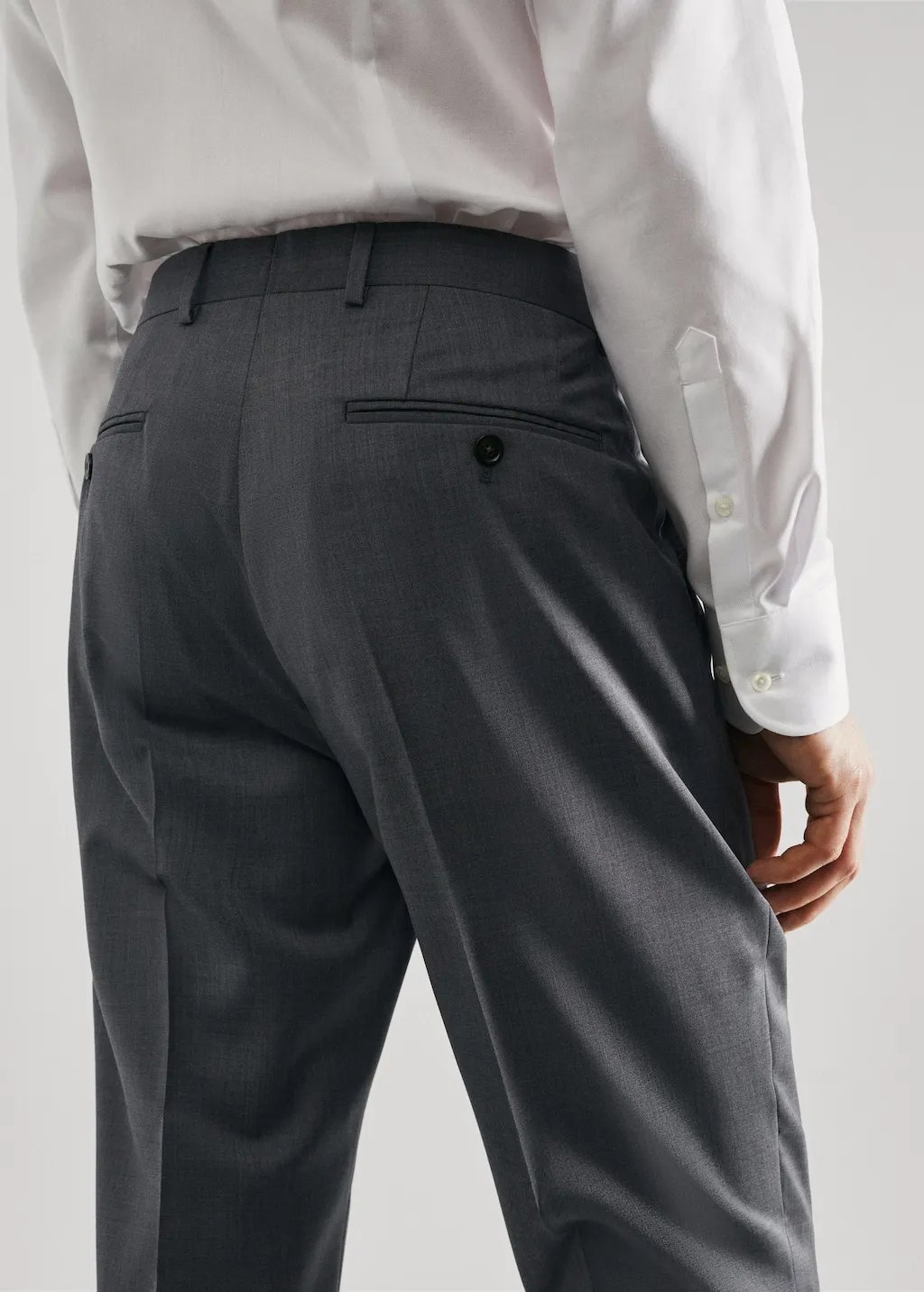 Pantaloni completo slim fit lana vergine