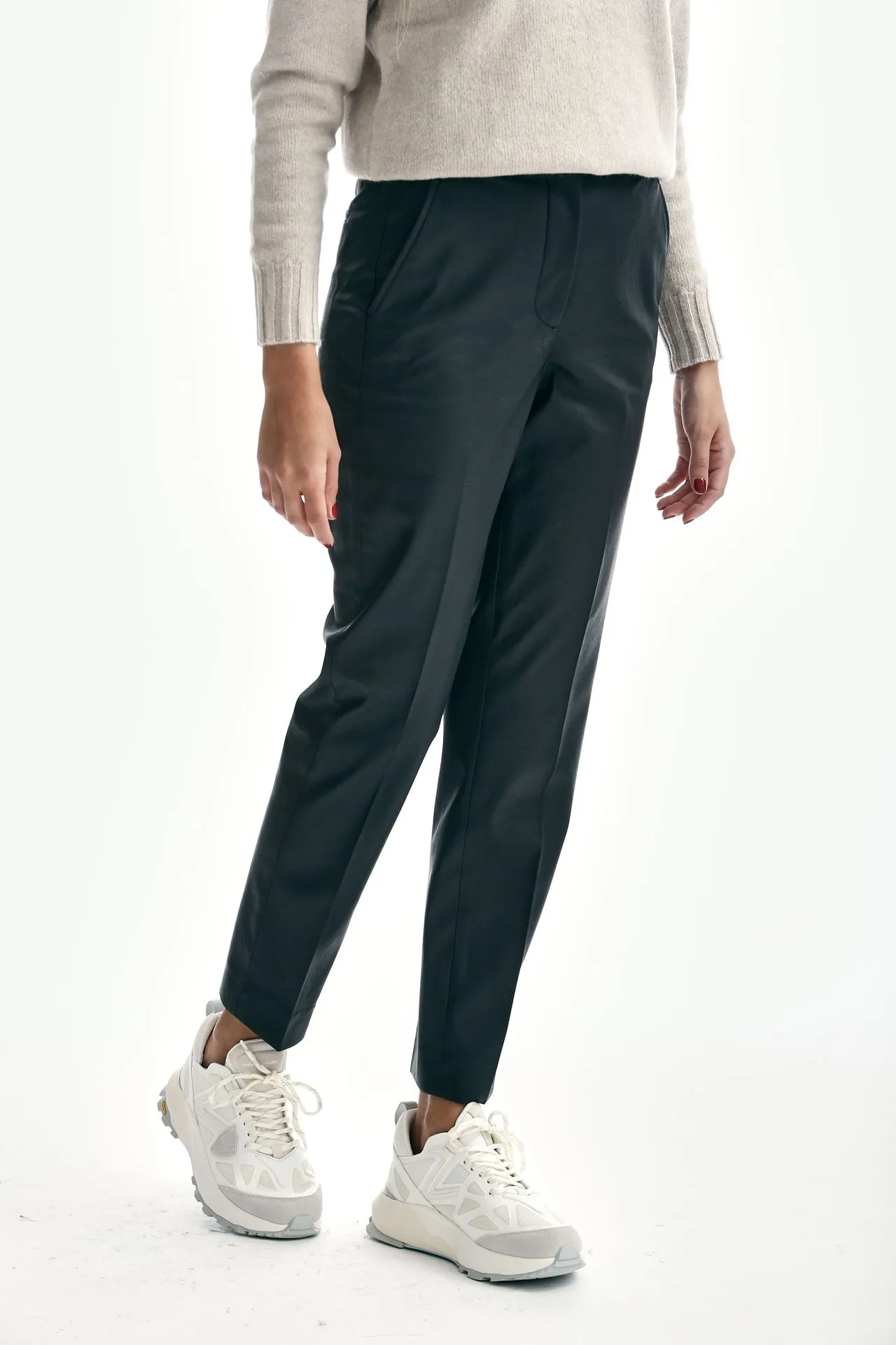 Pantaloni ecopelle GALEN antracite 