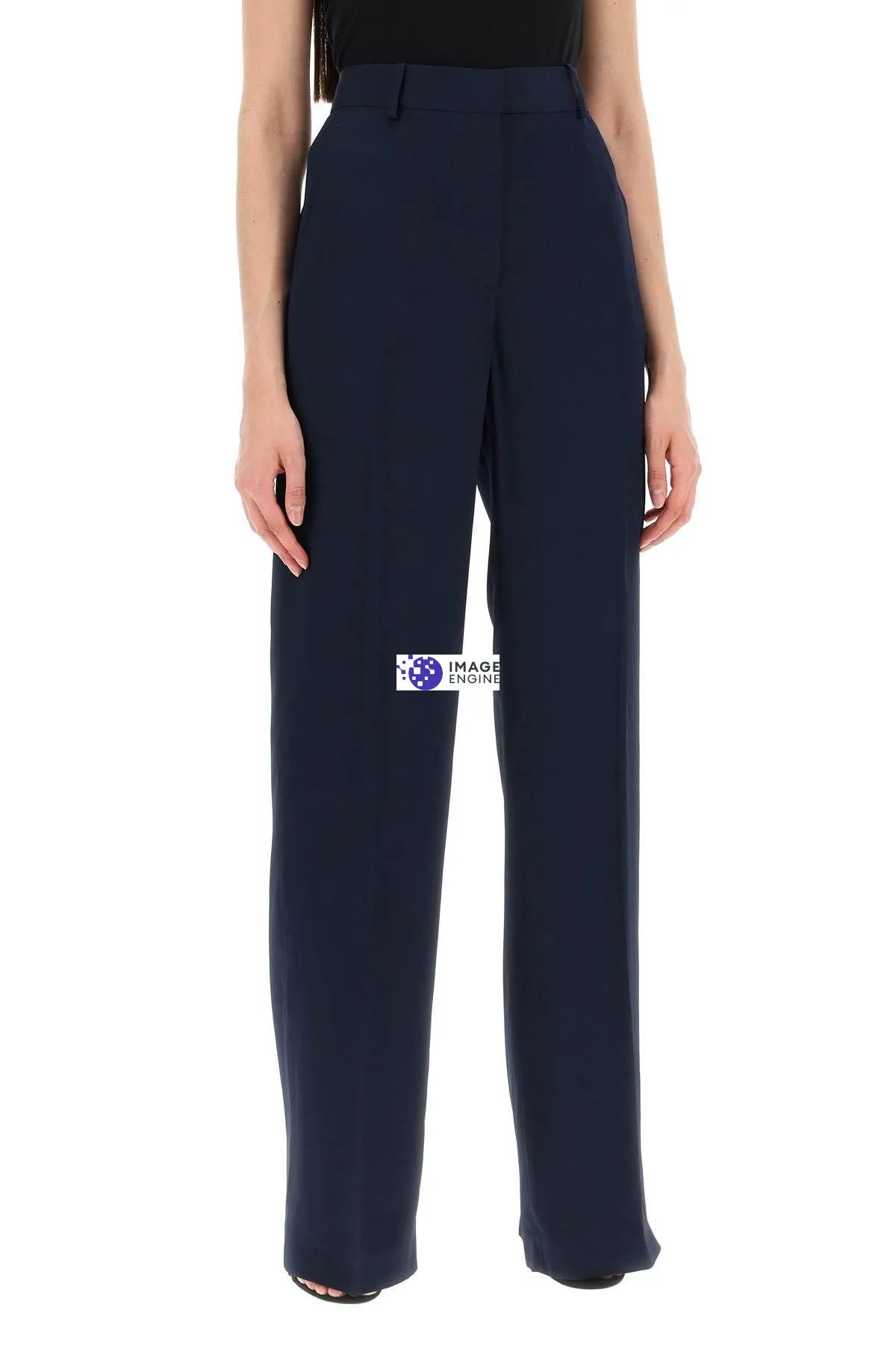 Pantaloni palazzo in crepe